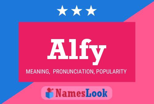 Alfy 名字海报