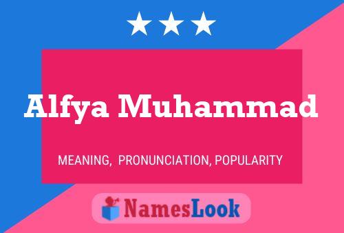 Alfya Muhammad 名字海报