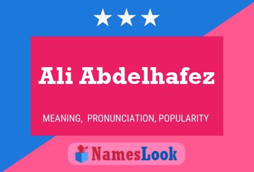 Ali Abdelhafez 名字海报