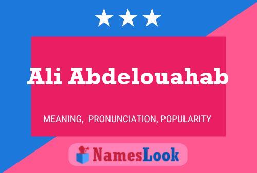 Ali Abdelouahab 名字海报