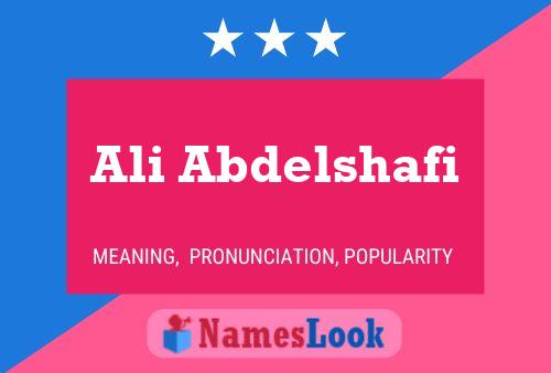 Ali Abdelshafi 名字海报