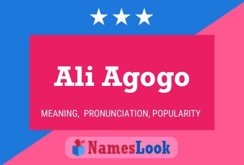 Ali Agogo 名字海报