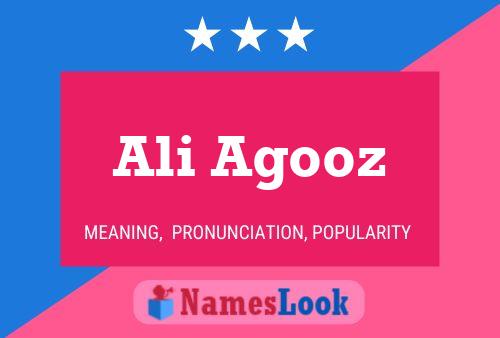 Ali Agooz 名字海报