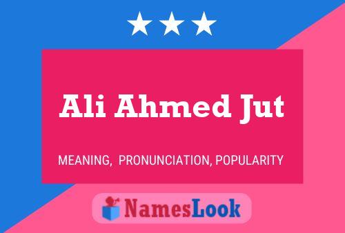 Ali Ahmed Jut 名字海报