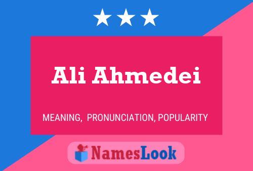 Ali Ahmedei 名字海报