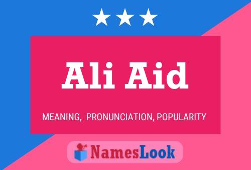 Ali Aid 名字海报