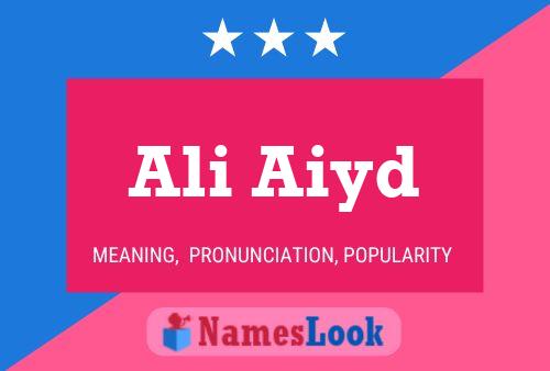 Ali Aiyd 名字海报