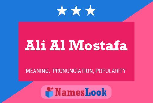 Ali Al Mostafa 名字海报