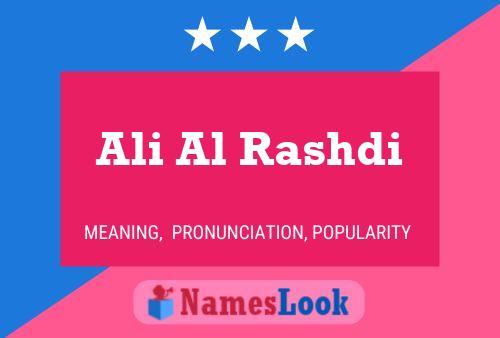 Ali Al Rashdi 名字海报