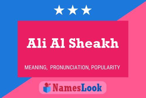 Ali Al Sheakh 名字海报