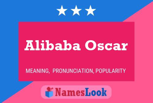 Alibaba Oscar 名字海报