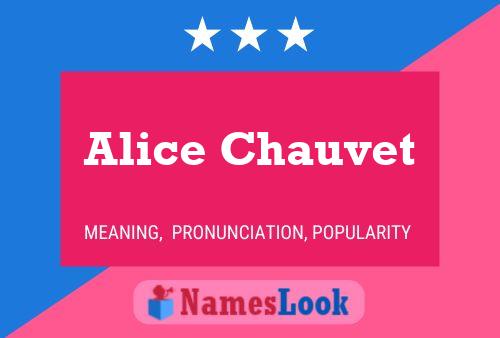 Alice Chauvet 名字海报