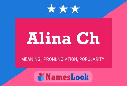 Alina Ch 名字海报