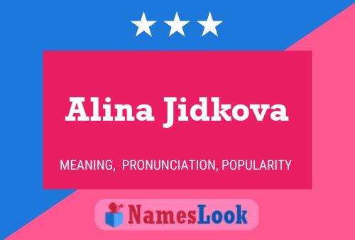 Alina Jidkova 名字海报