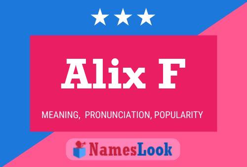 Alix F 名字海报