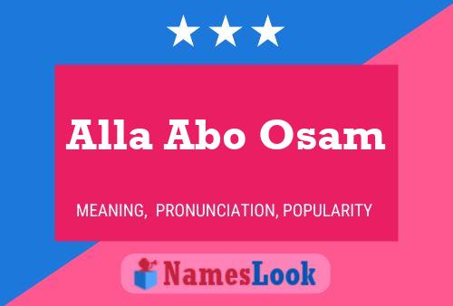 Alla Abo Osam 名字海报