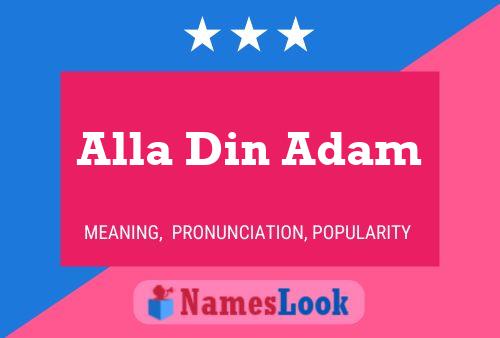 Alla Din Adam 名字海报