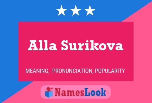 Alla Surikova 名字海报