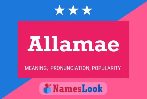 Allamae 名字海报