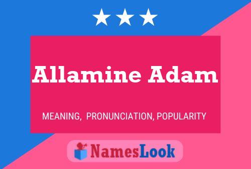 Allamine Adam 名字海报