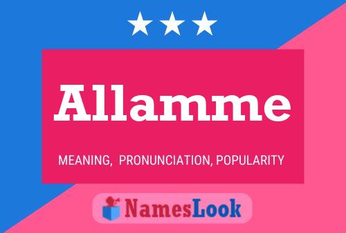 Allamme 名字海报