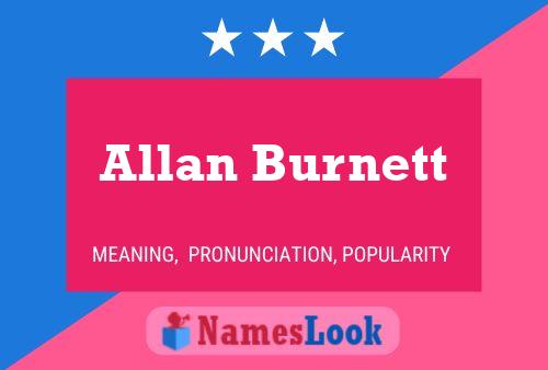 Allan Burnett 名字海报