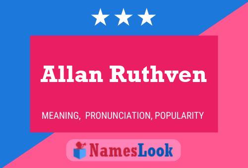 Allan Ruthven 名字海报