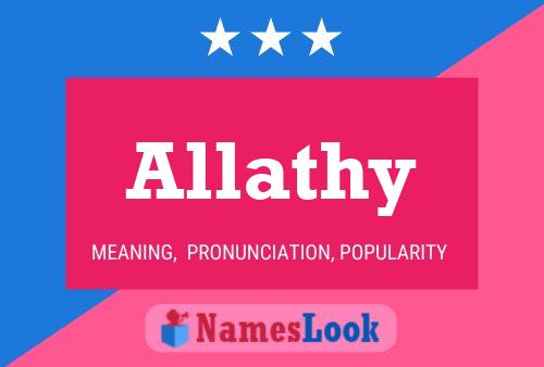 Allathy 名字海报