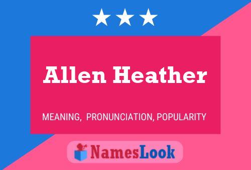 Allen Heather 名字海报