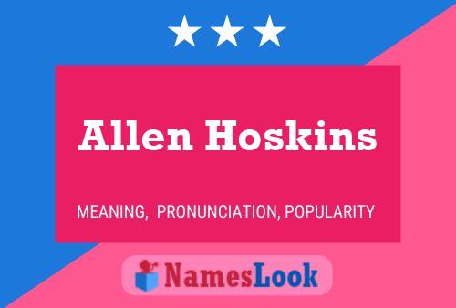 Allen Hoskins 名字海报