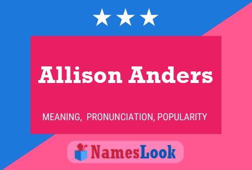 Allison Anders 名字海报