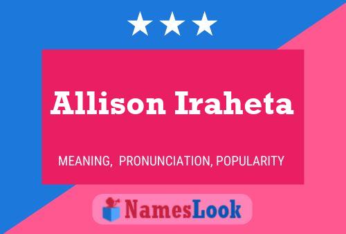 Allison Iraheta 名字海报