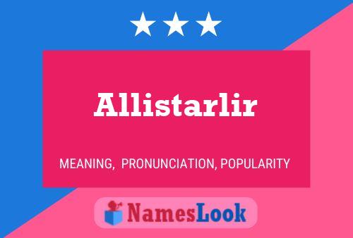 Allistarlir 名字海报