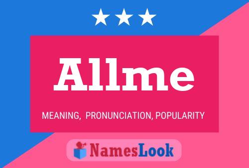 Allme 名字海报