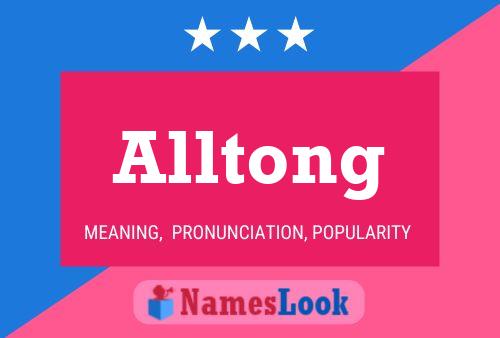 Alltong 名字海报