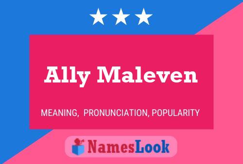 Ally Maleven 名字海报