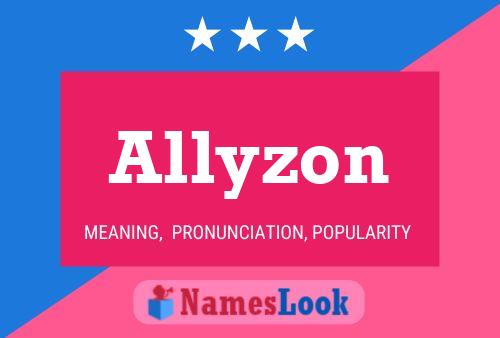 Allyzon 名字海报