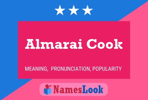 Almarai Cook 名字海报