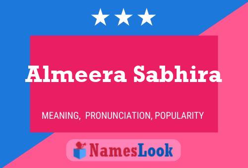 Almeera Sabhira 名字海报