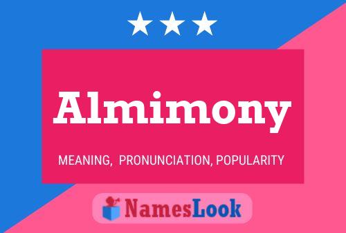 Almimony 名字海报