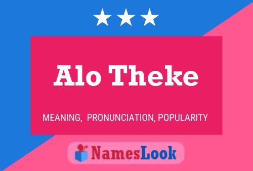 Alo Theke 名字海报