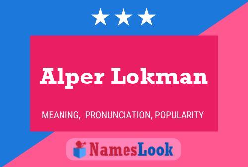 Alper Lokman 名字海报