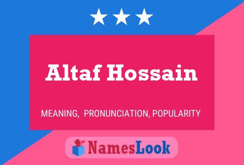 Altaf Hossain 名字海报