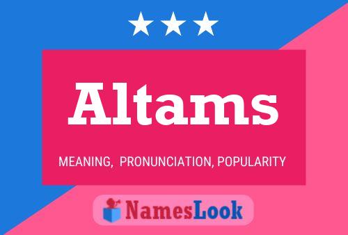 Altams 名字海报