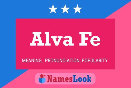 Alva Fe 名字海报