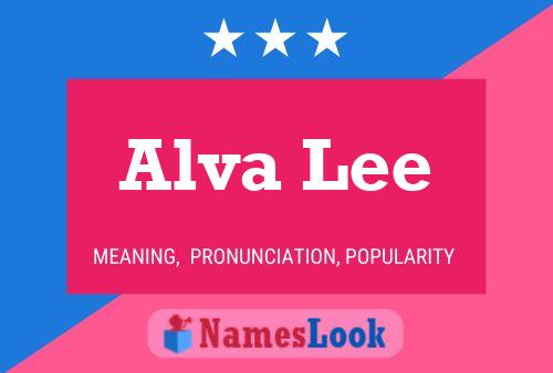 Alva Lee 名字海报