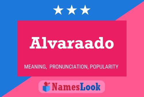 Alvaraado 名字海报