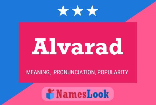 Alvarad 名字海报