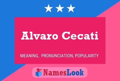 Alvaro Cecati 名字海报