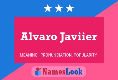 Alvaro Javiier 名字海报